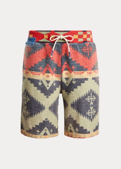 Men's Polo Ralph Lauren Patchwork Fleece Shorts | 394802WOZ